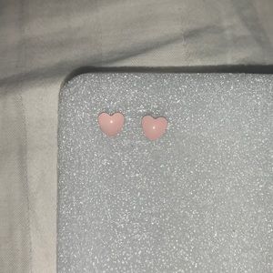 Pink Heart Earrings